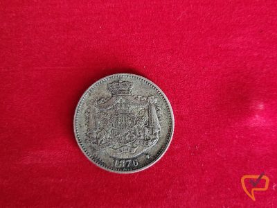 Moneda Argint 2 Lei – 1876 – Romania