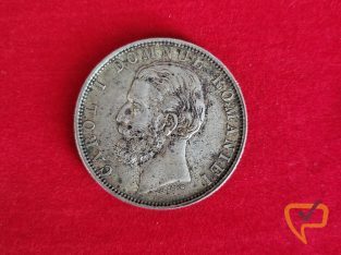 Moneda Argint 5 lei – 1880 Carol I Domnul Romaniei