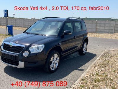 skoda Yeti , 2.0 TDI, 4×4, 170 cp, euro 5